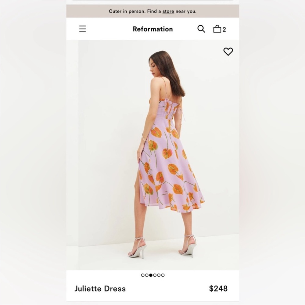 Reformation Juliette dress - Picture 4 of 12